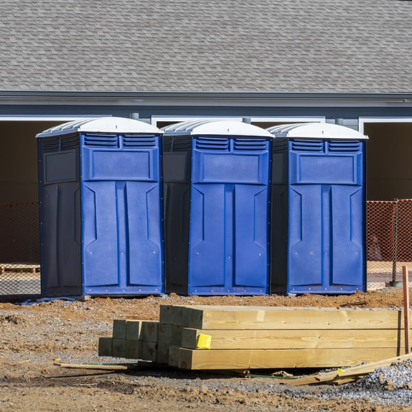 what is the cost difference between standard and deluxe porta potty rentals in Burlingame Kansas